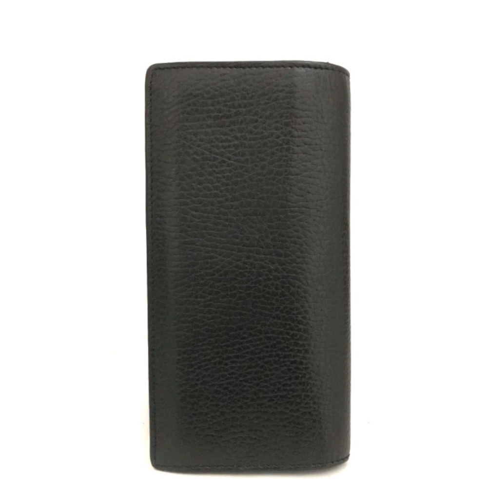 GUCCI Interlocking G Leather Long Bifold Wallet Black - Picture 3 of 8